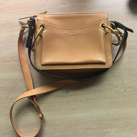 Chloe  Calfskin Suede Small Roy Bag Bleached Brown - Picture 2 of 13